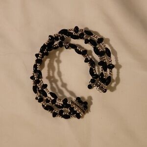 Black beaded bracelet